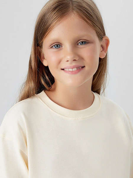 Изображение товара Лонгслив детский Mark Formelle 127908/1 (р.110-56, айвори/декор)