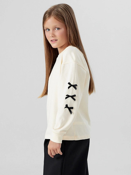 Изображение товара Лонгслив детский Mark Formelle 127908/1 (р.116-60, айвори/декор)
