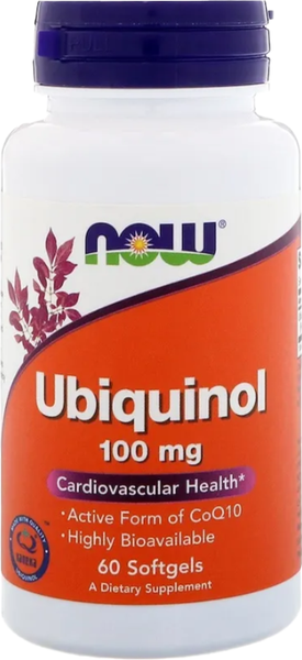 Изображение товара Коэнзим NOW Ubiquinol 100мг (60 капсул)