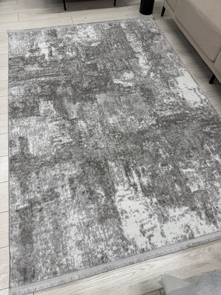 Изображение товара Коврик Radjab Carpet Аврелия Прямоугольник NP491A (0.8x1.5, Grey)