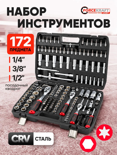 Изображение товара Универсальный набор инструментов ForceKraft FK Light-41723-5 (63703)