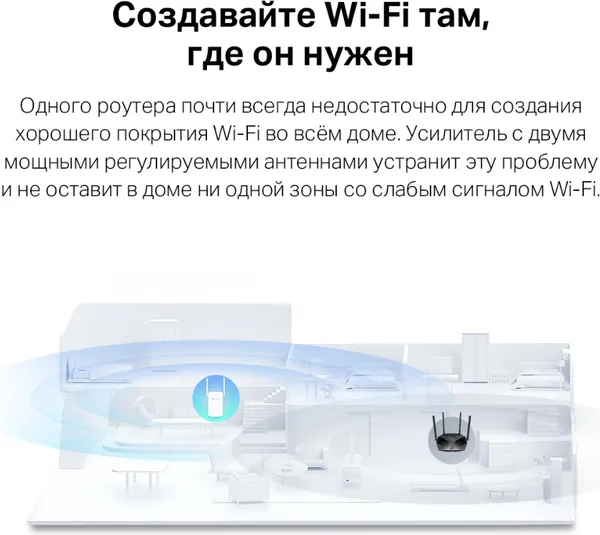 Изображение товара Усилитель беспроводного сигнала Mercusys ME60X