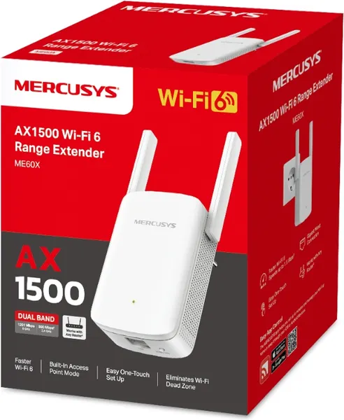 Изображение товара Усилитель беспроводного сигнала Mercusys ME60X