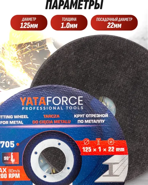 Изображение товара Отрезной диск Yataforce YF-CW705 (62316)