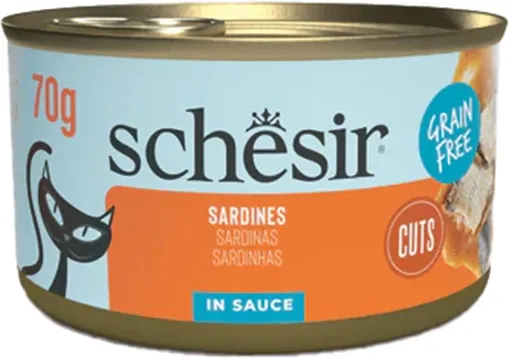 Изображение товара Влажный корм для кошек Schesir Grill Wholefood Сардины (70г)
