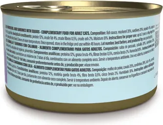 Изображение товара Влажный корм для кошек Schesir Grill Wholefood Скумбрия и сардины (70г)