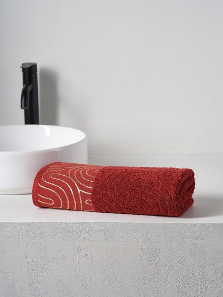 Изображение товара Полотенце Ночь нежна Golden Lines 70x140 (красный)