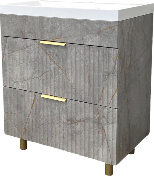 Изображение товара Тумба под умывальник Garda Onda 94 _700 / 09.94.700.PVC (золотой мрамор)