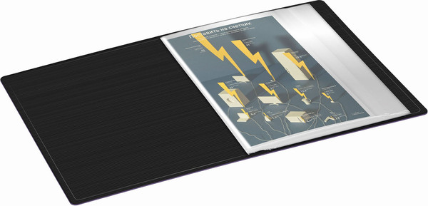 Изображение товара Папка для бумаг Бюрократ DeLuxe DLVBOX80BBERRY (черничный)