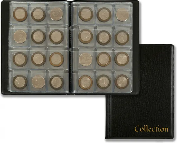 Изображение товара Альбом для коллекционирования Silwerhof Create для монет ПВХ 0.25мм (черный, 10 вкладышей)