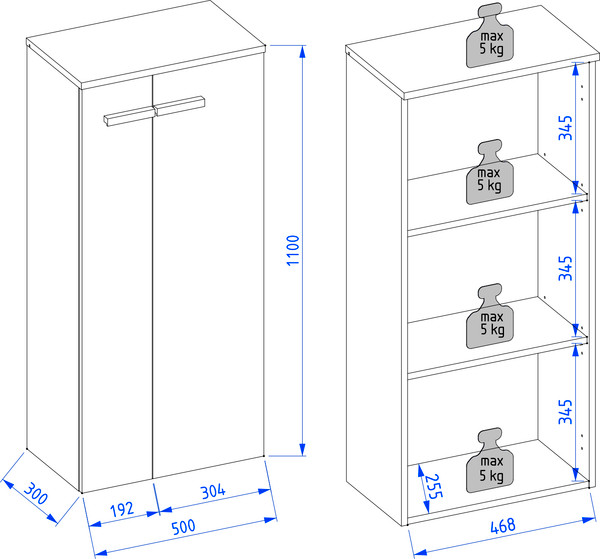 Изображение товара Комплект мебели для ванной Lauter Adri тумба, столешница, раковина 21674A (шкаф-пенал, зеркало, 79 см, белый глянец)