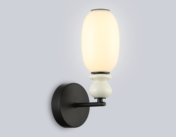 Изображение товара Бра Ambrella LH53148 BK/FR (черный/белый)