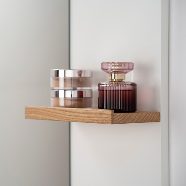 Изображение товара Комплект мебели для ванной Lauter Adri тумба, столешница, раковина 21674A (органайзер 23 см, шкаф-пенал, зеркало, 79 см, белый глянец)