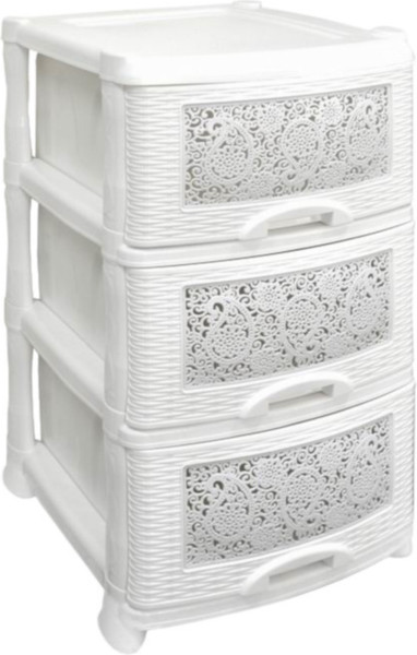 Изображение товара Комод пластиковый Violet Ажур / 35326 (белый)
