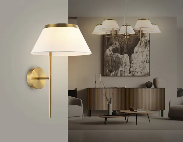 Изображение товара Бра Ambrella LH72475 BS/WH (латунь/белый)