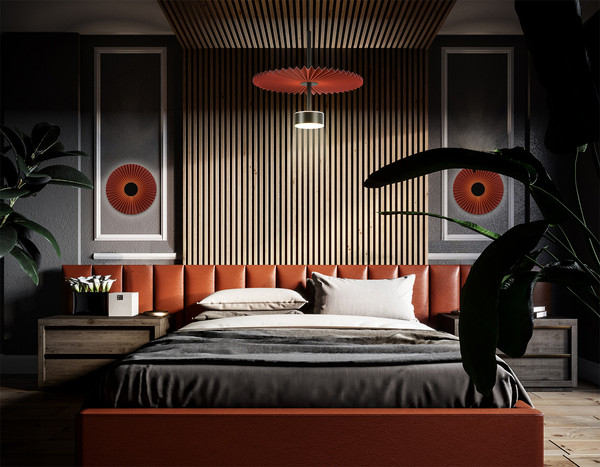 Изображение товара Светильник Ambrella LH72653 BK/RD (черный/красный)