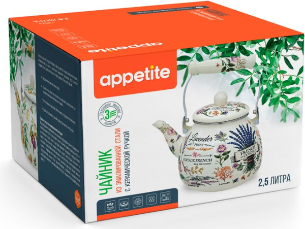 Изображение товара Чайник Appetite Эдем FT5-2.5-ED