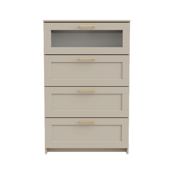 Изображение товара Комод Mio Tesoro Нави 2.15.02.030.19 4 ящика со стеклом  (кашемир)