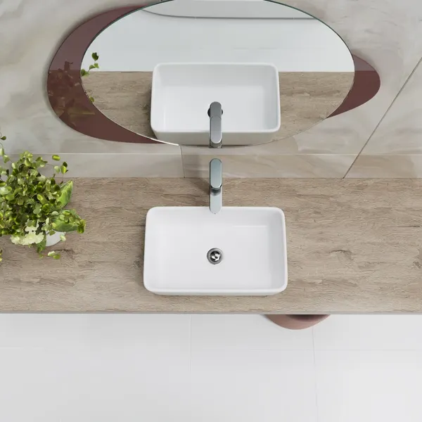 Изображение товара Комплект мебели для ванной Lauter Adri тумба, столешница, раковина 21674A (органайзер 32 см, зеркало, 79 см, антрацит)