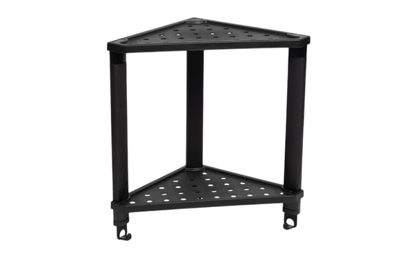 Изображение товара Полка для ванной Violet Vikea угловая подвесная 2-х ярусная / 787207 (черный)