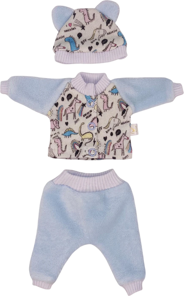 Изображение товара Аксессуар для куклы Magic Manufactory Костюм Маленькие мишки (голубой/единорог)