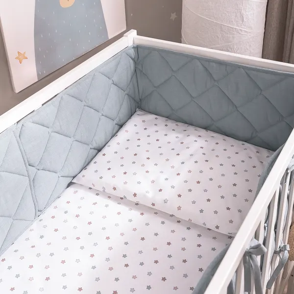 Изображение товара Бортик в кроватку Perina Slim / СБ.120-SM.10 (голубой)