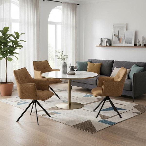 Изображение товара Кресло мягкое Tetchair Lutz (велюр/букле, VT shape amber)