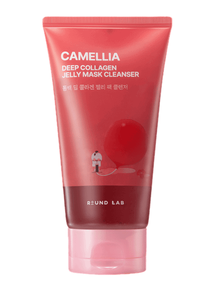 Гель для умывания Round Lab Camellia Deep Collagen Jelly Pack Cleanse 2в1 (150мл)