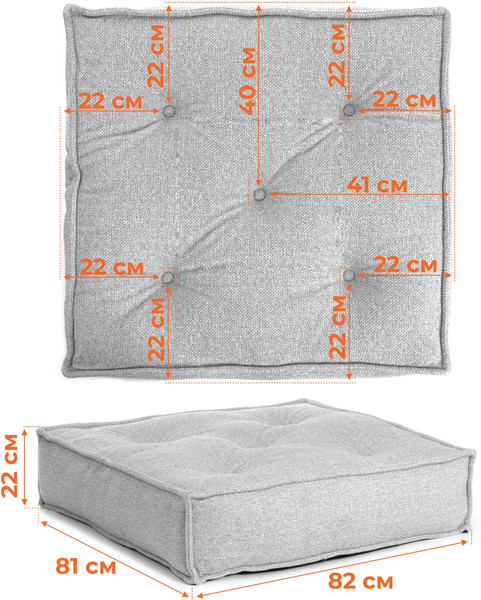 Изображение товара Модуль мягкий Tetchair Miracle (велюр/букле, VT shape silver)