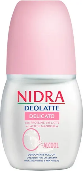 Изображение товара Дезодорант шариковый Nidra Деликатный с молочными протеинами и миндалем (50мл)