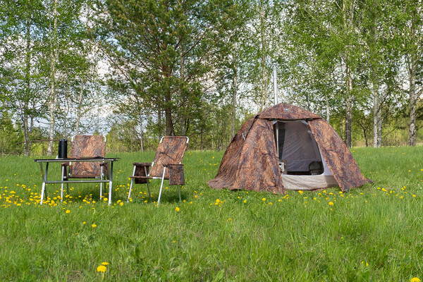 Изображение товара Палатка Берег Спутник-3 (трехместная, четырехлучевая, двухслойная)