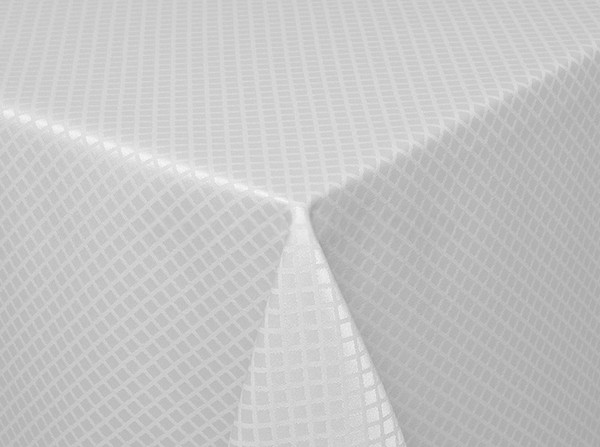 Изображение товара Скатерть Моготекс Рис.2304/010101 (110x150, белый ромб)