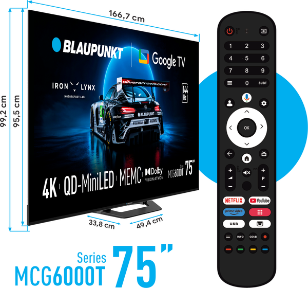 Изображение товара Телевизор Blaupunkt 75" 75MCG6000T