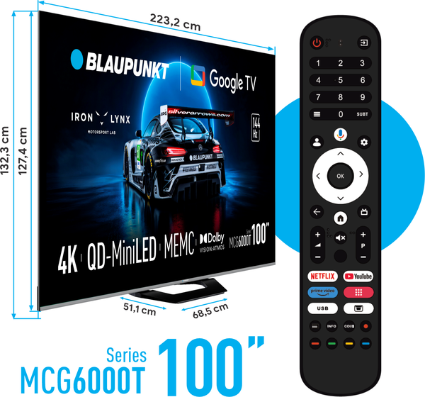 Изображение товара Телевизор Blaupunkt 100" 100MCG6000T (miniLED)