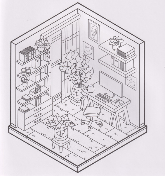 Изображение товара Раскраска Проф-Пресс Уютная. Милый дом (9785378358151)