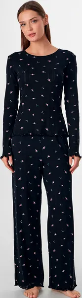 Изображение товара Пижама Mark Formelle 592613 (р.164/170-92-98, розочки на черном)