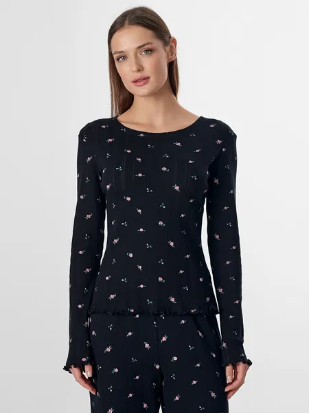Изображение товара Пижама Mark Formelle 592613 (р.164/170-92-98, розочки на черном)