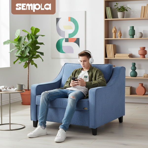 Изображение товара Кресло-кровать SEMPLA Джерси 2 - 900 (лана синий)