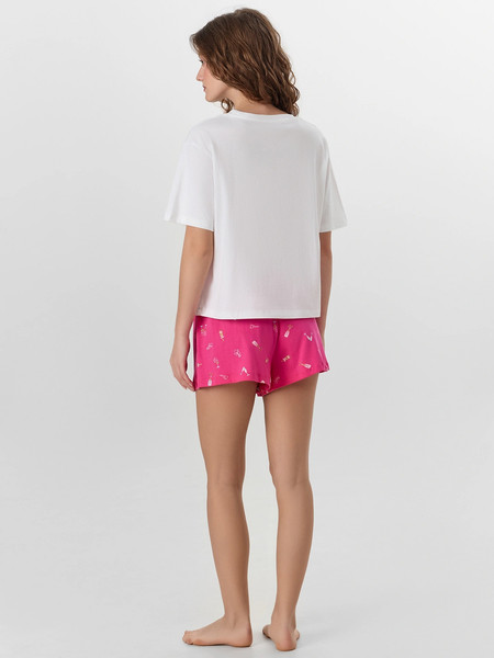 Изображение товара Пижама Mark Formelle 592536 (р.164/170-96-102, белый/бокальчики на розовом)