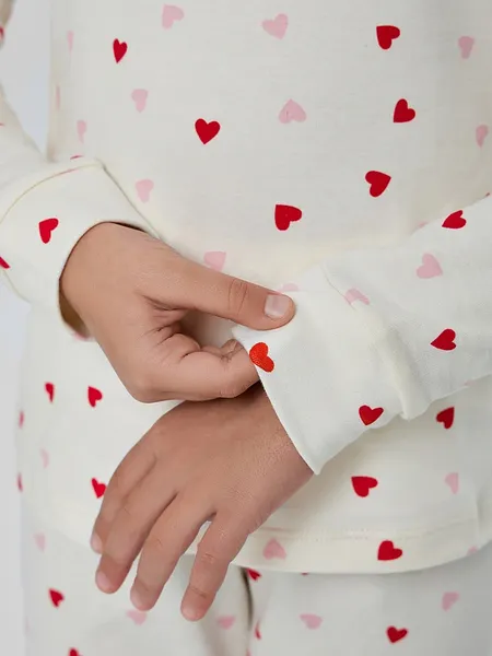 Изображение товара Пижама детская Mark Formelle 567743 (р.128-64, сердечки на молоке)