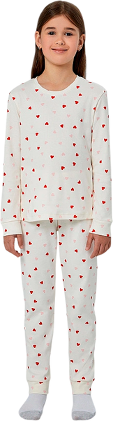Изображение товара Пижама детская Mark Formelle 567743 (р.164-84, сердечки на молоке)
