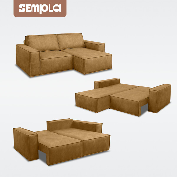 Изображение товара Диван угловой SEMPLA Тулон 6 (аликанте горчица)