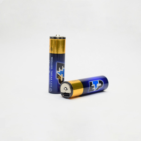 Изображение товара Комплект аккумуляторов ETP АА 1.5V 1650mwh Type-C + кабель / 104006 (2шт)