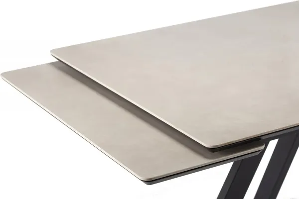 Изображение товара Обеденный стол Notta Вилли 120-180х80 (сarmen light grey/черный)