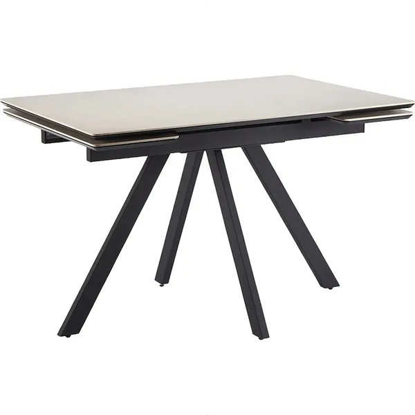 Изображение товара Обеденный стол Notta Вилли 120-180х80 (сarmen light grey/черный)