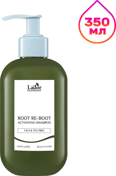 Изображение товара Шампунь для волос La'dor Root Re-Boot Activating Cica & Tea Tree (350мл)