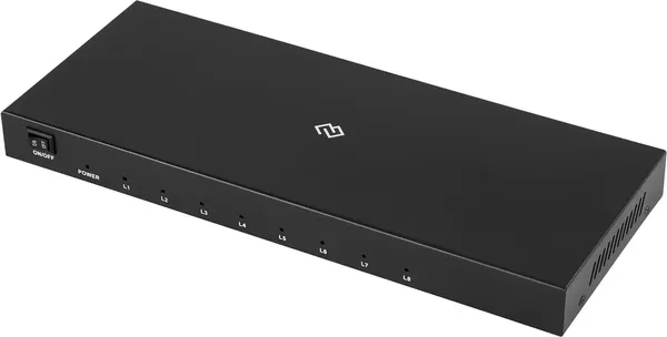 Изображение товара Сплиттер Digma DHSP-v1.4x8 HDMI (f)/8xHDMI (f) (черный)