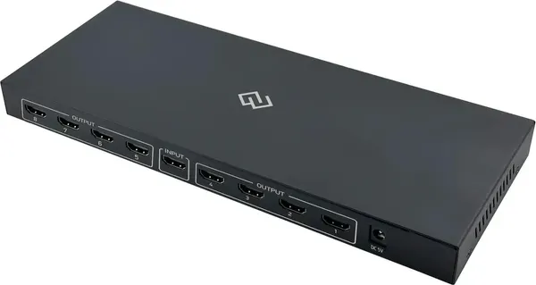 Изображение товара Сплиттер Digma DHSP-v1.4x8 HDMI (f)/8xHDMI (f) (черный)