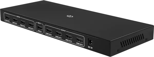 Изображение товара Сплиттер Digma DHSP-v1.4x8 HDMI (f)/8xHDMI (f) (черный)