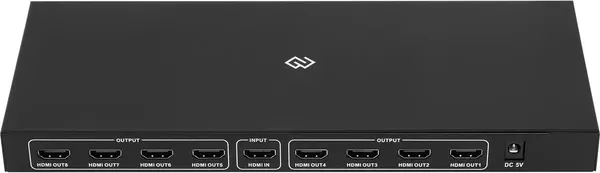 Изображение товара Сплиттер Digma DHSP-v1.4x8 HDMI (f)/8xHDMI (f) (черный)